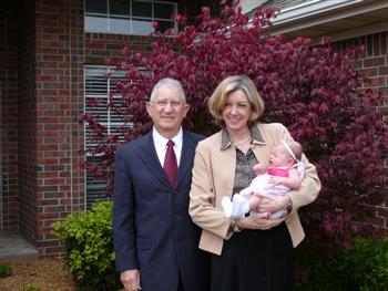 Gabby with Grandma and Grandpa Duffey